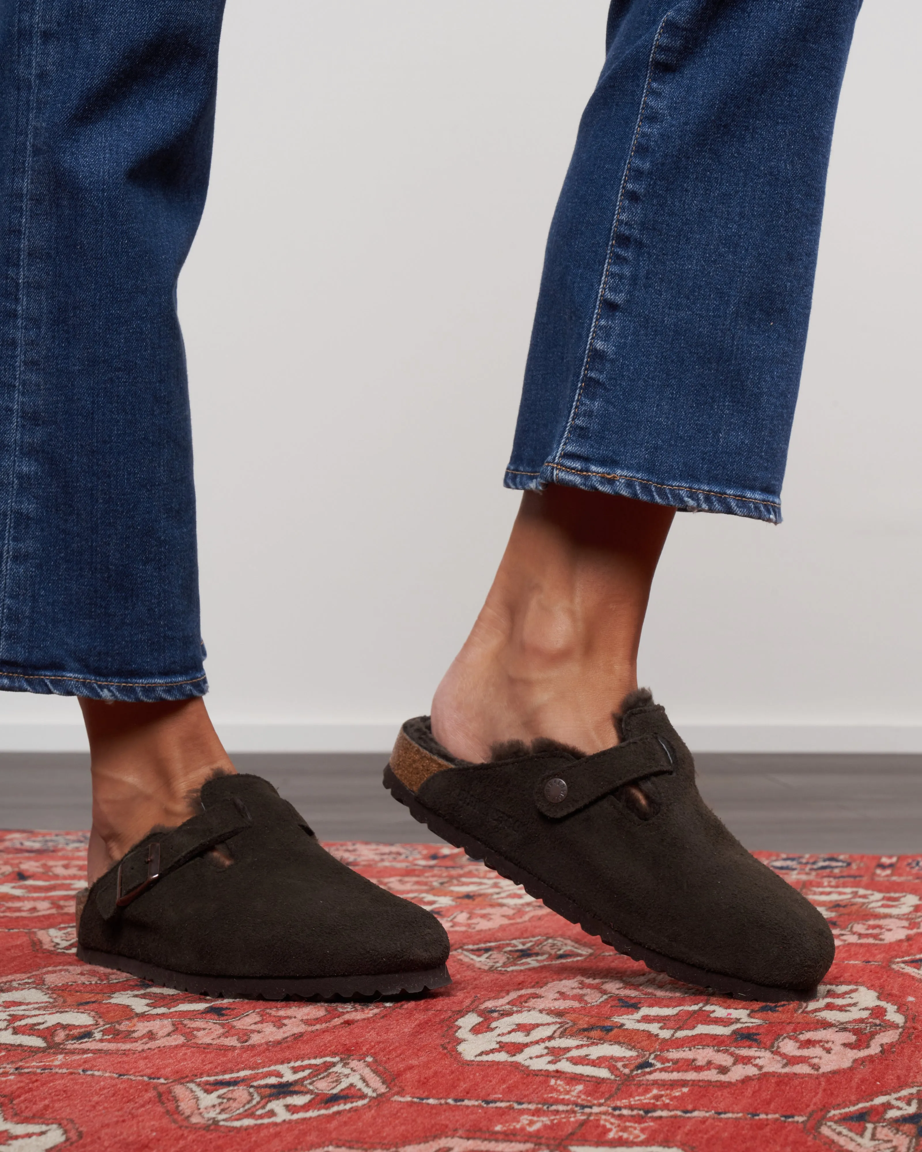 boston shearling - suede/shearling \ mocha/mocha