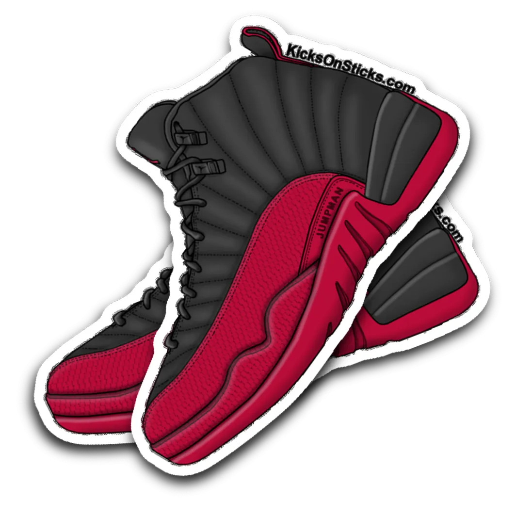 Jordan 12 "Flu Game" Sneaker Sticker