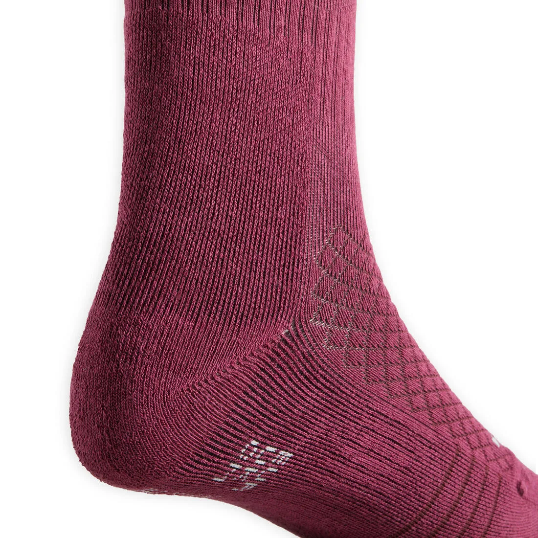 Kids' Horse Riding Socks SKS 500 - Light Pink/Plum Graphic Designs