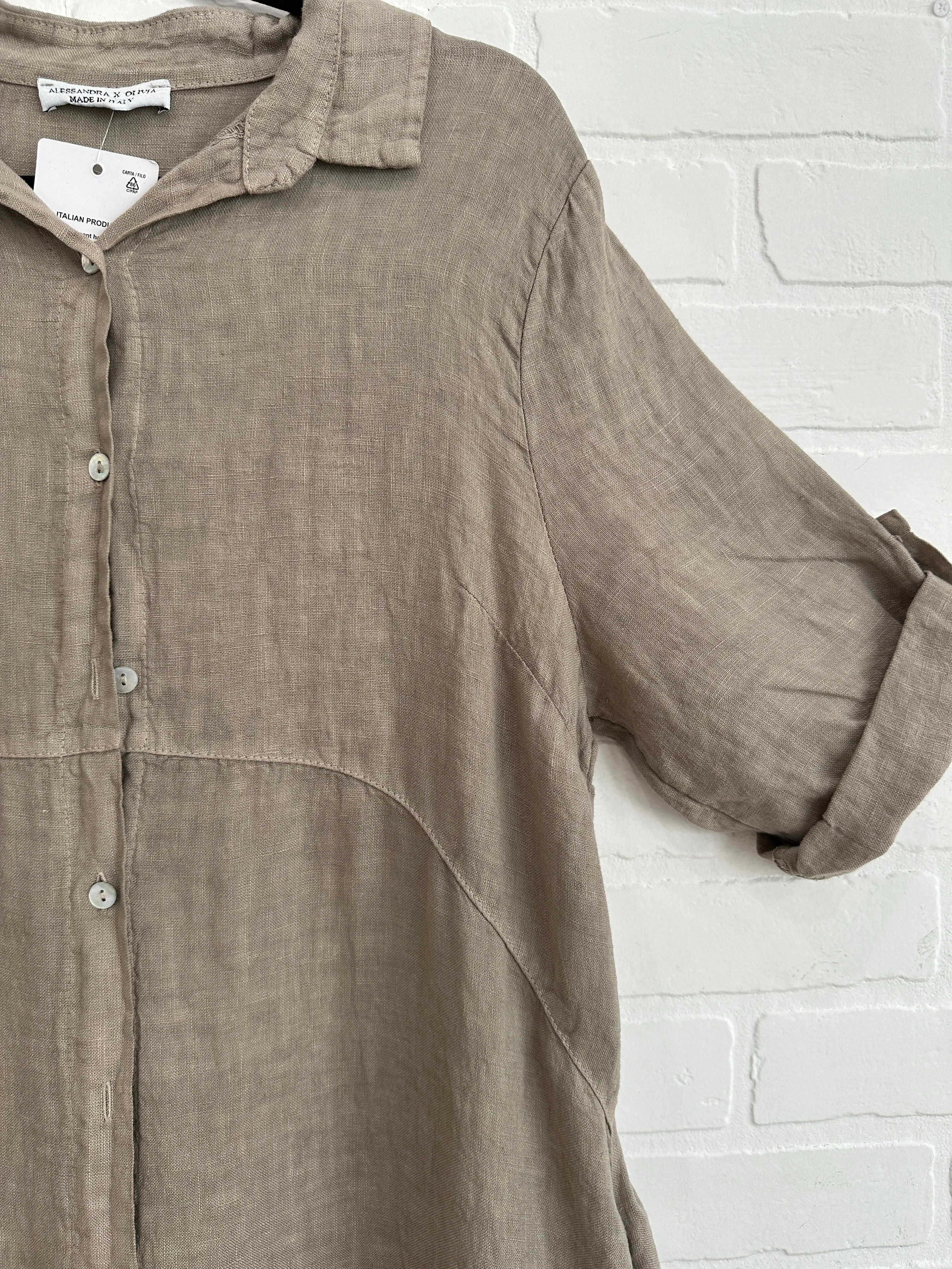 Lucy Linen Shirt Dress