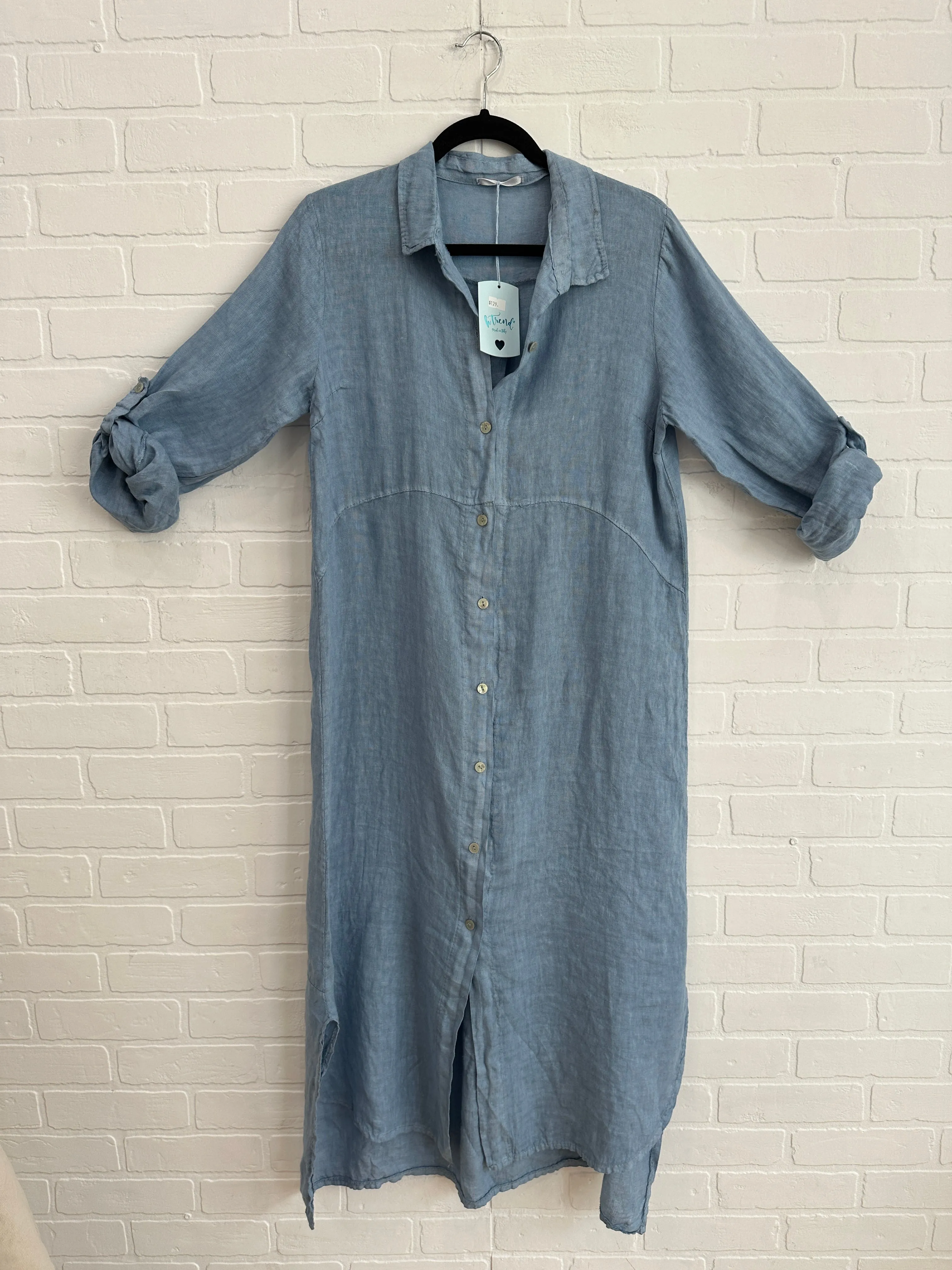 Lucy Linen Shirt Dress