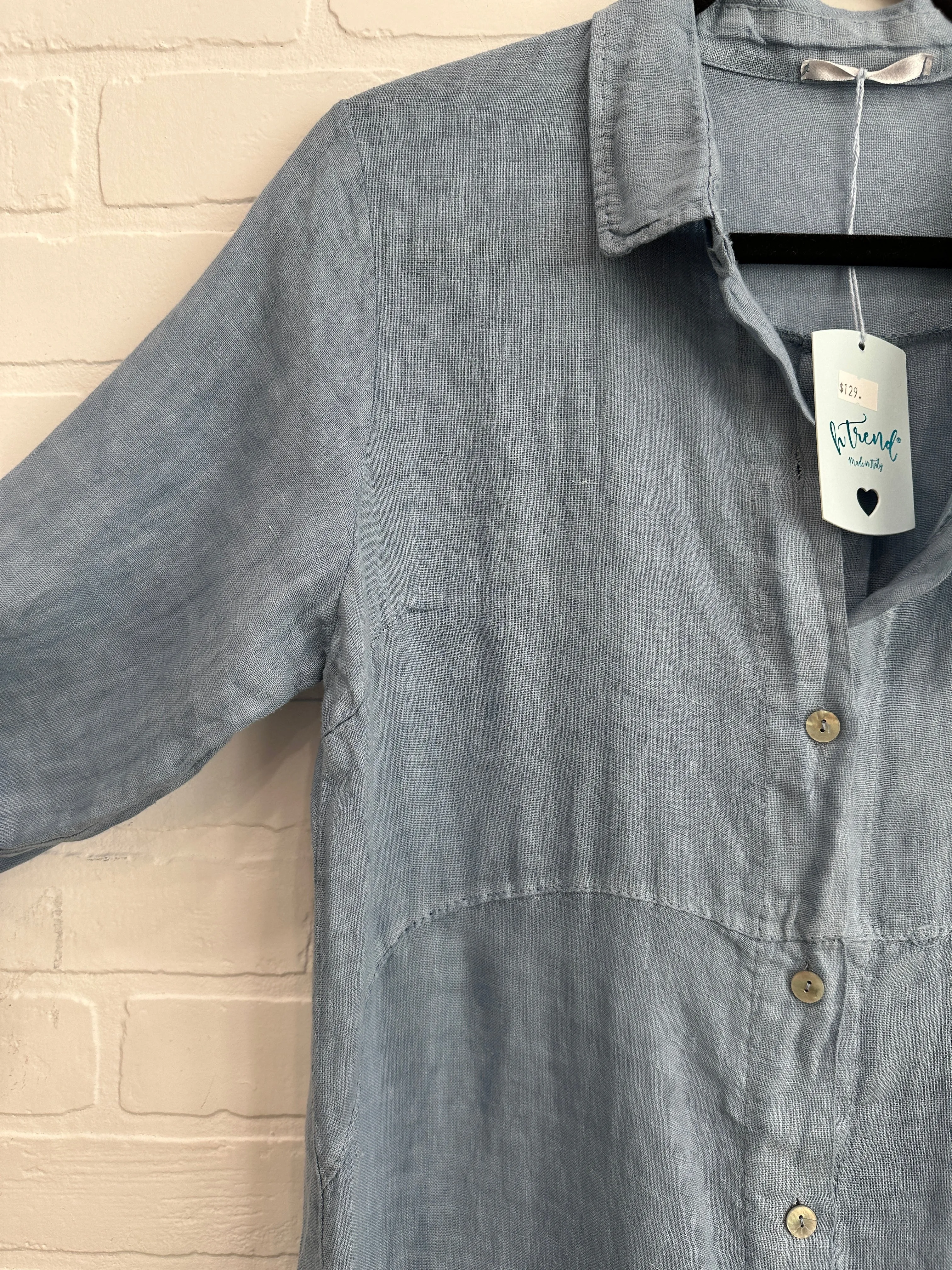 Lucy Linen Shirt Dress
