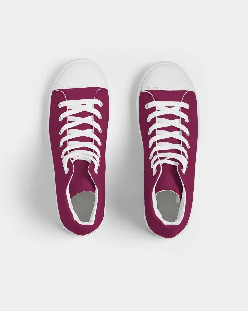 Medium Dark Cool Pink Men's High-top Canvas Sneakers | Men's | Medium Dark Pure Cool Pink | C0M100Y25K60