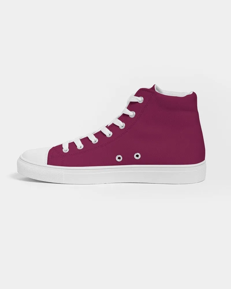 Medium Dark Cool Pink Men's High-top Canvas Sneakers | Men's | Medium Dark Pure Cool Pink | C0M100Y25K60