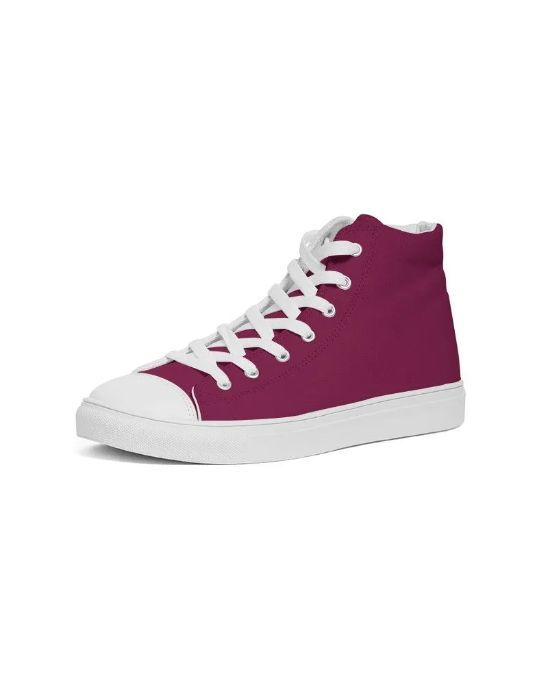 Medium Dark Cool Pink Men's High-top Canvas Sneakers | Men's | Medium Dark Pure Cool Pink | C0M100Y25K60