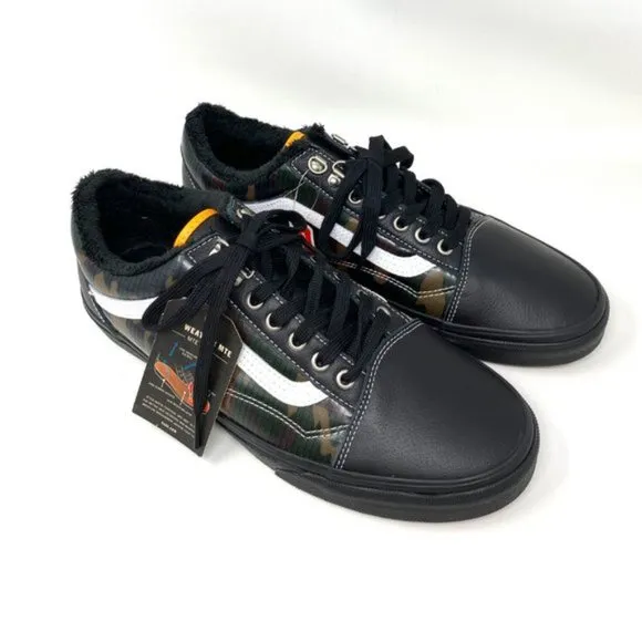 💖MEGA SALE💖VANS MTE Old Skool Women's Black Camo Khaki Sneakers VN0A348F2TI