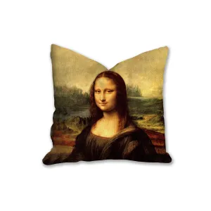 Mona Lisa pillow, vintage pillow, Interior decor, home decor, pillow cover and insert, mona lisa cushion, classic, Vintage decor Active