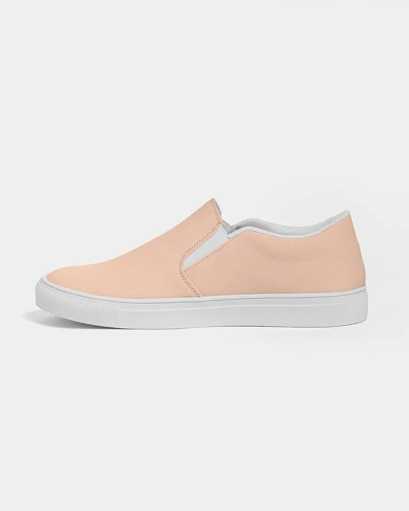 Pale Pastel Orange Slip-On Canvas Sneakers | Women's | Bright Pale Pastel Orange | C0M22Y30K0
