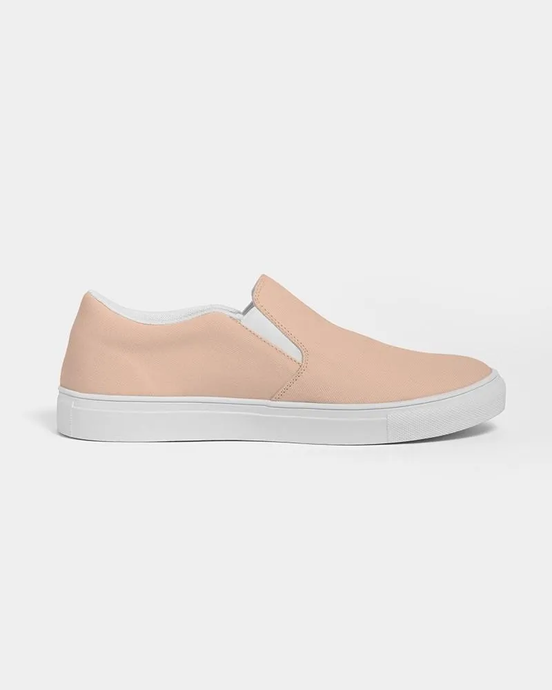 Pale Pastel Orange Slip-On Canvas Sneakers | Women's | Bright Pale Pastel Orange | C0M22Y30K0