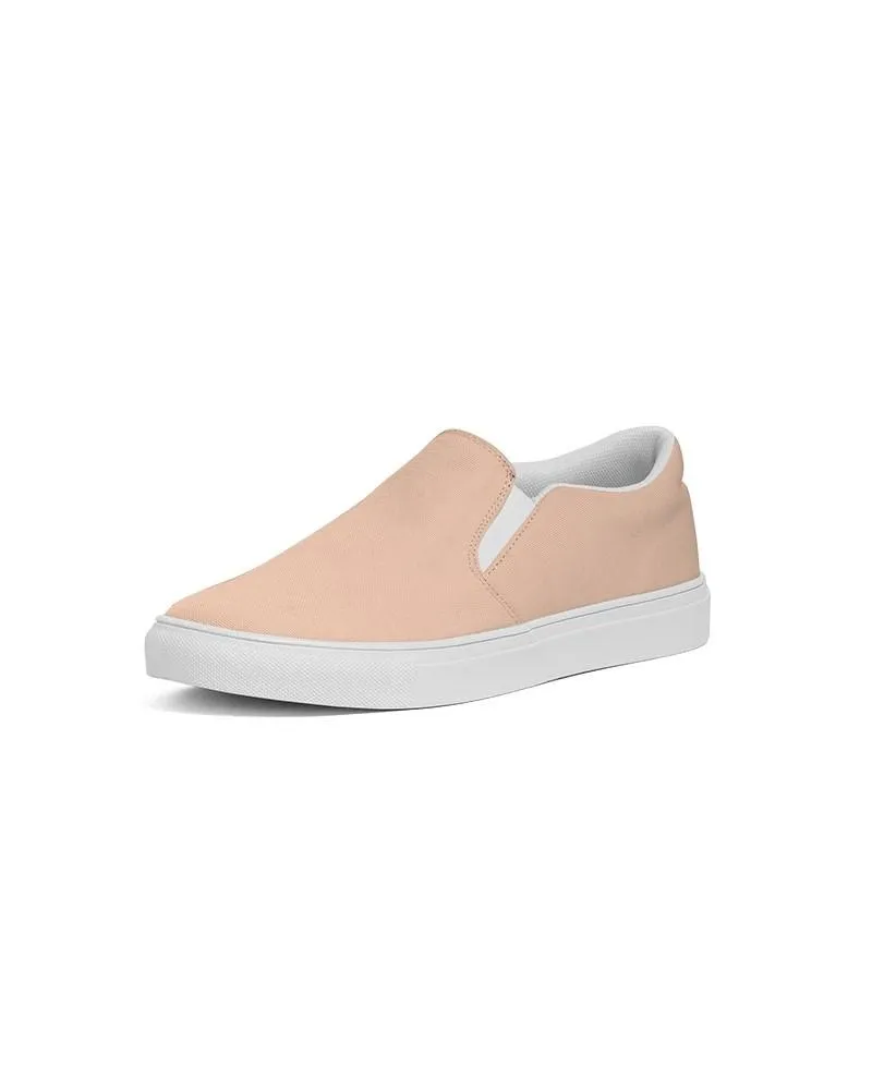 Pale Pastel Orange Slip-On Canvas Sneakers | Women's | Bright Pale Pastel Orange | C0M22Y30K0