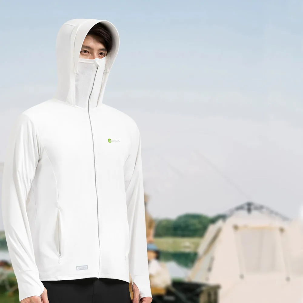 Raw Yarn Ice Silk Hooded Sun Protection Jacket
