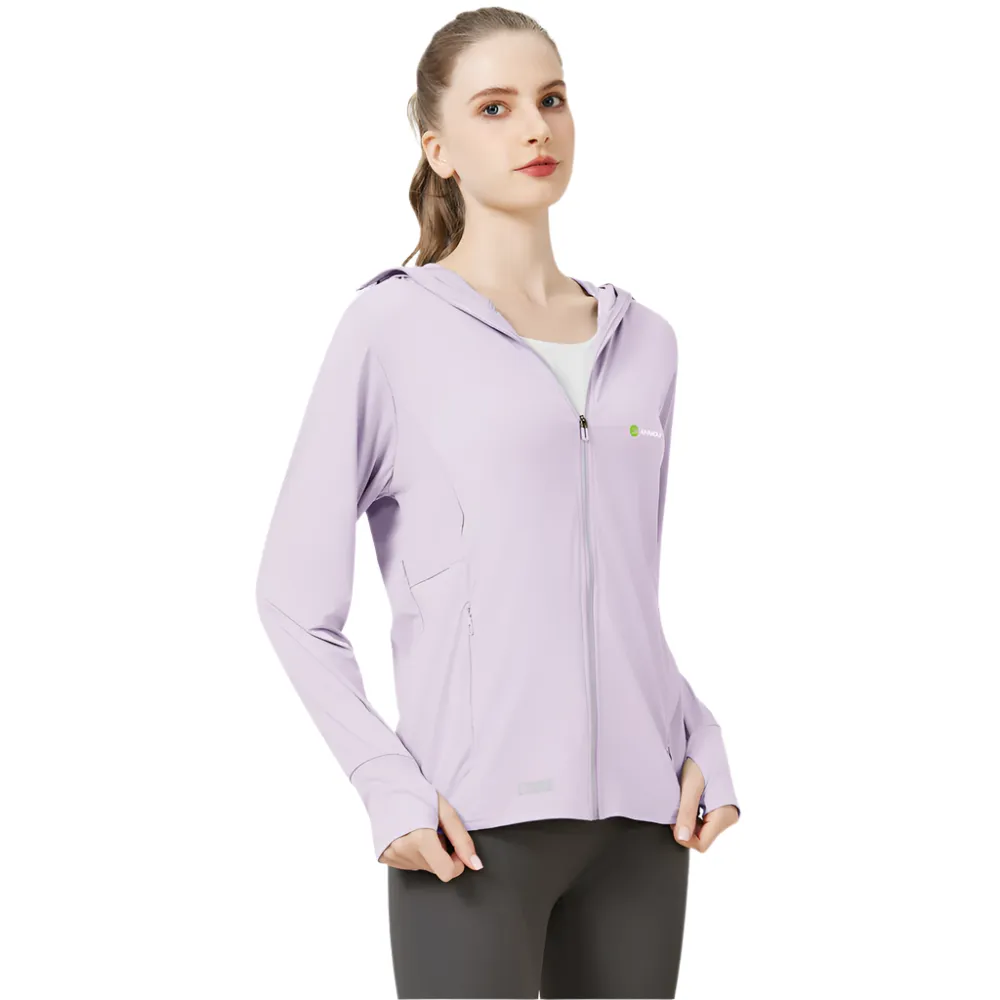 Raw Yarn Ice Silk Hooded Sun Protection Jacket