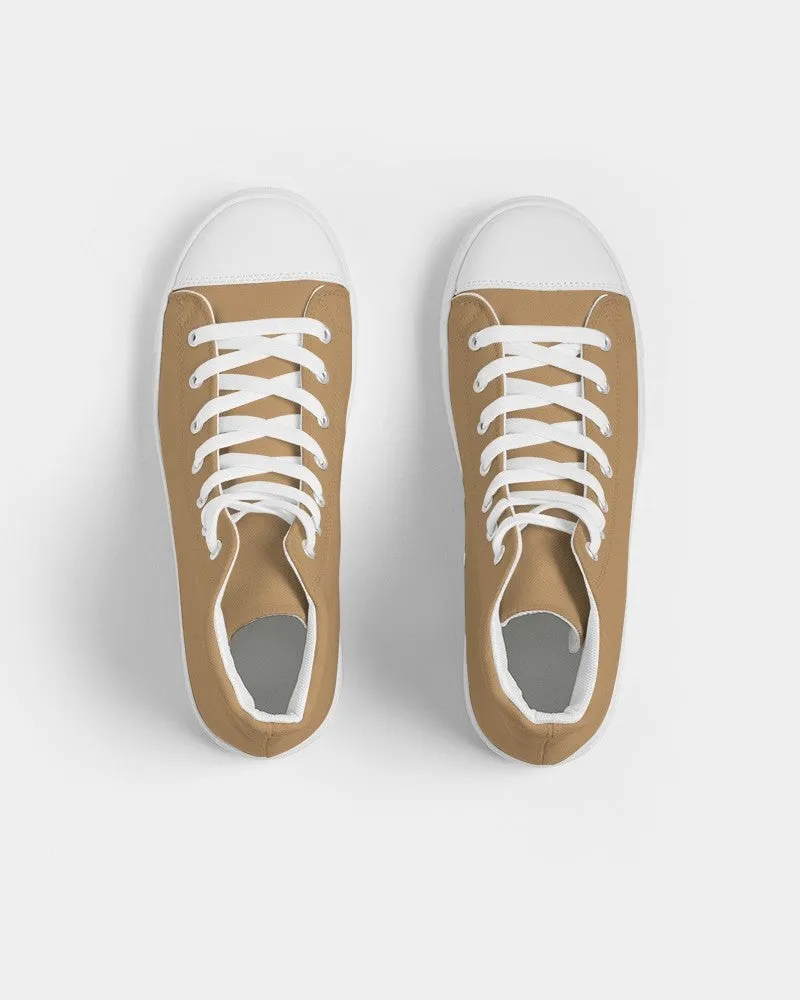 Shaded Pastel Orange High-Top Canvas Sneakers | Men's | C0M30Y60K30