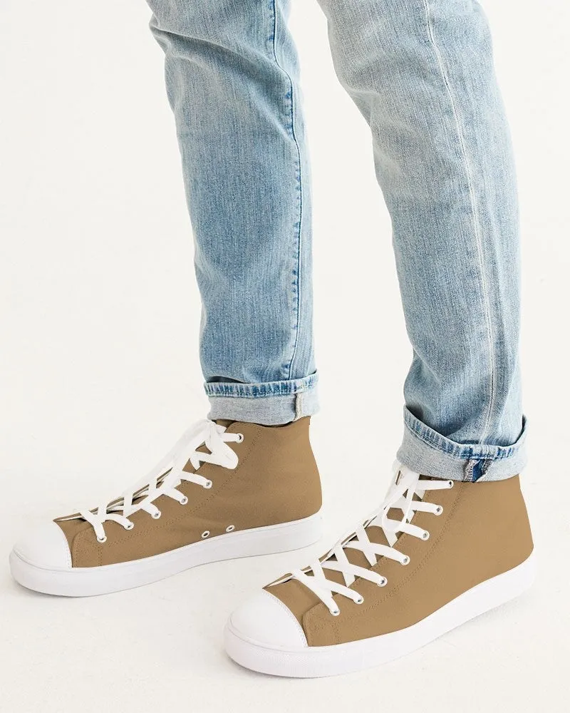 Shaded Pastel Orange High-Top Canvas Sneakers | Men's | C0M30Y60K30