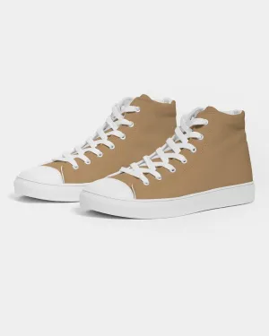 Shaded Pastel Orange High-Top Canvas Sneakers | Men's | C0M30Y60K30