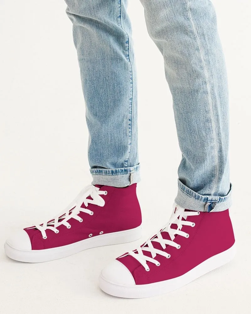 Shaded Pink High-Top Canvas Sneakers | Men's | C0M100Y50K30