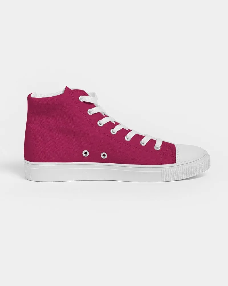 Shaded Pink High-Top Canvas Sneakers | Men's | C0M100Y50K30