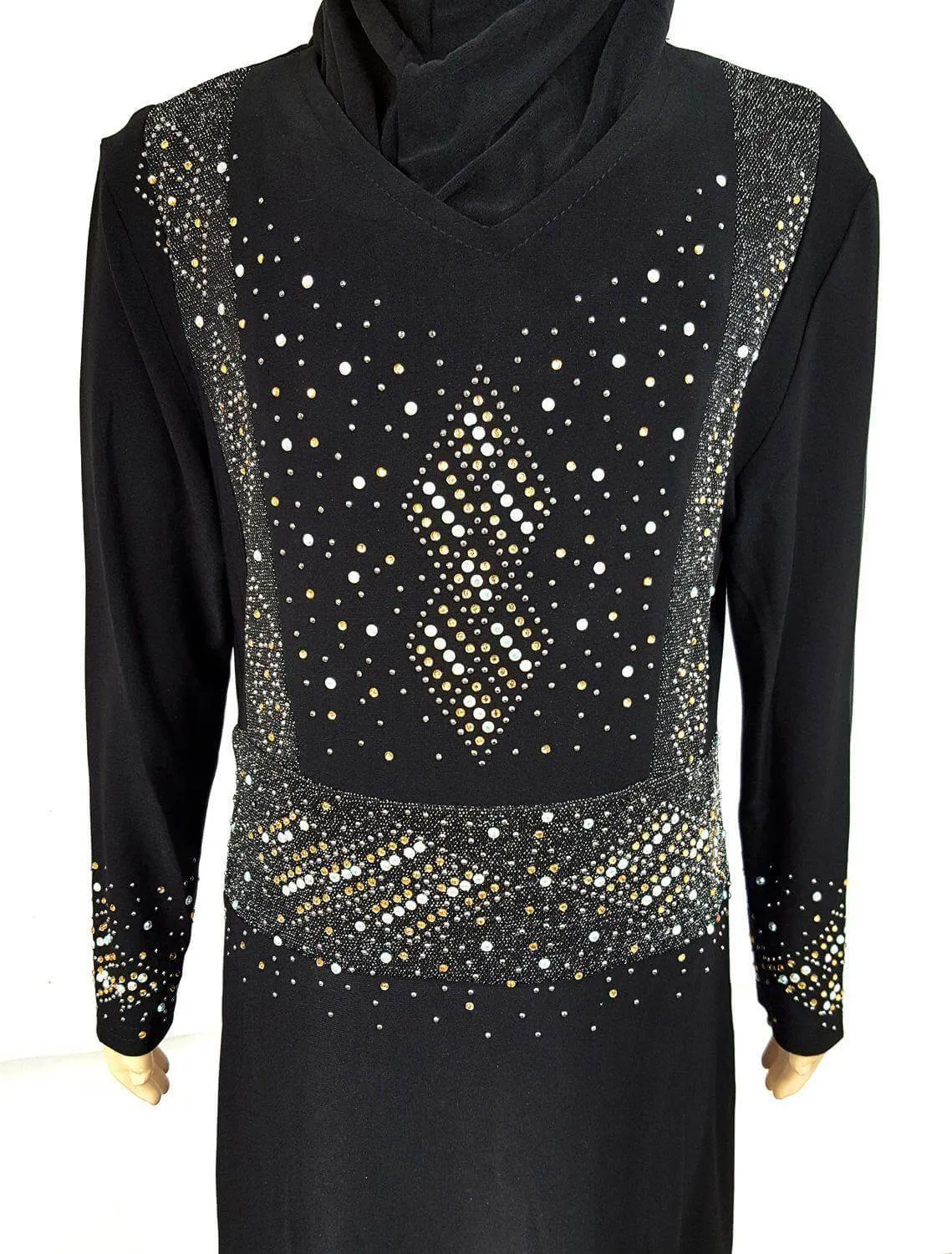 Stylish Girls Muslim Dress Kids Long Sleeve Abaya Islamic 4-12T