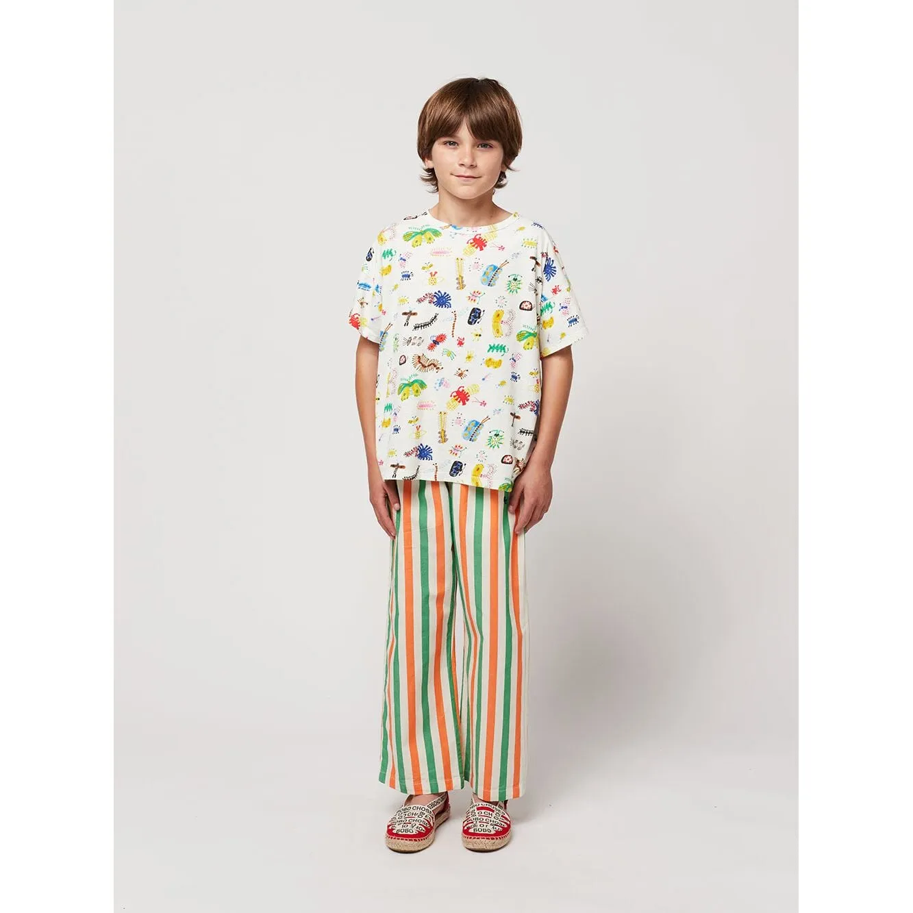 Vertical Stripes Woven Pants