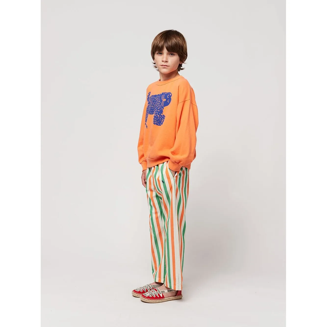 Vertical Stripes Woven Pants